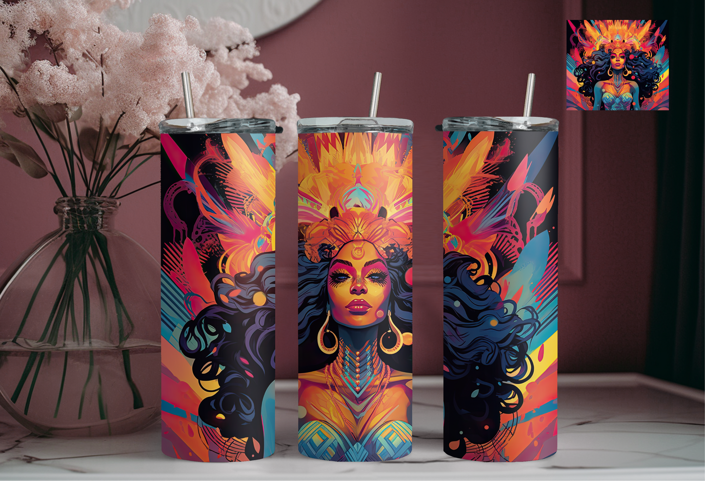 Black Women Art 20 oz Tumblers - 12