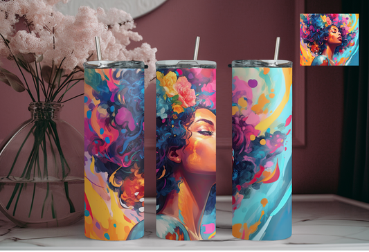 Black Women Art 20 oz Tumbler - 7